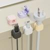 Organizador de Cables de Regleta, Clip Organizador de Cables para el Hogar, Almacenamiento de Cables de Datos, Almacenamiento y Fijación de Cables de Carga