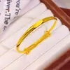 Pulseira de Latão Banhado a Ouro Push-Pull para Mulheres, Estilo Vintage, Luxo Leve, Joia Exquisita para Casais, Pulseira Dia dos Namorados 1314