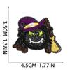 Pegatinas de tela con bordado de terror, pegatinas de parche de fantasma rosa brillante, pegatinas de calavera de dibujos animados, bordado por computadora, subsidio de bruja vieja Zhang Zai