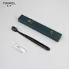 Hotel Tu Yue Cepillo de Dientes Desechable con Pasta Dental al por Mayor Hotel Huanghai Caja de Cartón Estampada en Caliente Set Cepillos de Dientes para B&B Personalizados
