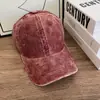 Chapéu Retrô de Veludo Cotelê Estilo Coreano com Aba Recortada, Boné de Baseball Personalizado para Homens e Mulheres, Novo Boné de Bico Casual para Outono e Inverno