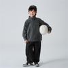 Ropa Infantil Haima 2026 Invierno Nuevo Sudadera de Forro Polar Estilo Coreano para Niños con Cuello Alto Ropa de Invierno para Niños Mayores Moderna