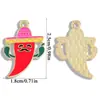 19 Joyería de Aleación con Goteo de Aceite al por Mayor Accesorios Colgante de Chile Mexicano Pulsera de Venta Caliente Transfronteriza Colgante de Llave