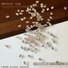 Pedras de Strass Hua Zi de Fundo Plano para Nail Art, Strass Brilhantes K9 de Borda Invertida Pequenos de Fundo Plano de Formato Irregular, Decorações Coloridas Mistas de Strass para Unhas