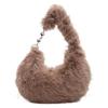 Bolsa Pequeña Suave de Peluche para Leche Otoño Nueva 2025 Bolsa Portátil para Viajes Diarios Más Fácil de Combinar Bolsa Peluda Bolso Cruzado para Mujer Generación Única