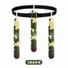 Cinturón de bandera de fútbol americano camuflado con camuflaje de cuatro colores, cintura ajustable y hebilla de seguridad, adecuado para actividades de team-building al aire libre y juegos competitivos