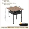 Mesa Portátil Dobrável para Piquenique e Acampamento, Mesa de Rolo de Ovo e Cadeiras, Mesa Dobrável para Exterior, Equipamento de Acampamento