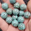 Cuentas Redondas Turquesa Optimizadas Jade Imitación Cuentas Sueltas Turquesa Antigua 20mm Pulsera Collar Accesorios para Joyería Cuentas Hechas a Mano