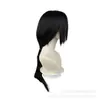 [Tongchuan] Peluca de cosplay de Naruto negro Uchiha skunk APH Wang Yao god of the night sword perro Lang