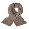 Bufanda de Punto Nueva Estilo Coreano Otoño e Invierno 2025 Bufanda de Lana Suave Gruesa de Colores para Mujer Moda Femenina Calidez