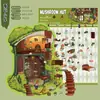 Paisajismo de Dibujos Animados Estilo Bosque Serie Casa Hongo Divertido Paquete de Paisajismo Estéreo 3D Pegatinas DIY para Aliviar el Estrés Estudiantil Transfronterizo