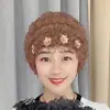 Gorra Floral de Encaje para Cuatro Estaciones, Sombrero Cortavientos para Ciclismo, Diseño de Estilo Étnico, Elegante para Adultos