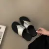 Chanclas Chuyuji estilo francés de suela blanda para mujer, nuevas sandalias planas de verano para exterior en la playa