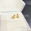 Série Amor brincos de osso da orelha aço titânio banhado a ouro 18K real joias todos os tipos de joias retenção de cor por muito tempo