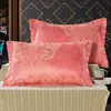 Juego de Almohadas de Algodón para Adultos Funda para Relleno de Almohada Individual Almohada Grande Funda para Almohada Par de Fundas de Almohada Jacquard de Algodón Puro