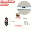 Tapón Antipolvo para Teléfono Móvil Colgante de Cruz Plana Acrílica 2D Transfronterizo Tipo Gato Lindo Tipo C Interfaz Ovalada Dibujo Animado