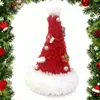 Grampo de Cabelo Chapéu de Natal Tridimensional, Presilha Doce e Versátil para Franja, Presilha Bico de Pato, Grampo Topo de Cabelo, Acessórios de Decoração de Cabelo de Natal