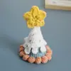 Chapéu Colorido Doce de Princesa Pequeno Adorno de Cabeça, Chapéu de Crochê de Lã Grampo de Cabelo, Adorno de Cabeça Feito à Mão Produto Acabado