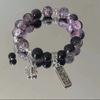 Cola de pez [Paquete de cuatro] Amor y Espacio Profundo Qi Yu Pulsera de Impresión Pulsera de Borlas de Aspecto Elegante de Nicho Mano de la Mejor Amiga