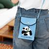 Bolsa de Punto Transfronteriza del Sudeste Asiático Personalizada Panda Hombro Cruzado Bolso Coreano Nicho Patrón Logotipo Personalizado