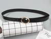 Elegante fivela de pino de metal prateada com rebites, cinto fino para jeans feminino, acessórios decorativos estreitos para vestidos, moda