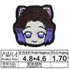 Patch de Tecido Bordado Cartoon Comic Personagem Demon Slayer Cabeça Acessórios para Roupas Patch Bordado Adesivo Patch em Estoque