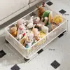 Caixa de armazenamento sob o sofá, comedouro de porco, caixa de armazenamento de brinquedos, cesta plana retrátil sob o móvel da TV, prateleira de armazenamento para blocos de montar e brinquedos