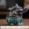 Quemador de incienso de la Bestia del Dios de la fortuna Kirin, incienso de sándalo, mesa de té, incienso para interiores, ceremonia del té, adornos de cerámica zen