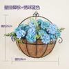 Cesta de flores de parede por atacado decoração de meia parede vime pendurado na parede flor seca pequena cesta suspensa pendurada cesta de parede pendurada vaso de flores