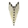 Broche de borla de diamantes con destellos europeos y americanos, ramillete de cristal de lujo para mujer, diseño de nicho ligero, accesorio para traje