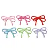 Accesorios de Plástico al por Mayor Accesorios DIY Materiales Hechos a Mano Pasadores Base para Flor de Zapato Material Base Pegamento en Crema Parche Lazo Doble