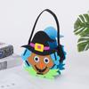 Bolsa de Feltro Nova para Decoração de Halloween Transfronteiriça Sacola Divertida DIY de Doces para Crianças Bolsa de Mensageiro para Festa de Halloween Bolsa de Abóbora