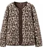 Moda Femenina Popular de AliExpress Europa Transfronteriza INS Abrigo con Estampado de Leopardo