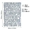 2 4cm adesivo de letra dourada chapéu de formatura DIY à prova d'água autoadesivo símbolo alfanumérico prata adesivo de chapéu de doutor