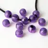 Cor Metálica de Natal Cor de Galvanoplastia UV Resistente à Cor Grande Furo Bola de Amora Frutas Redondas Contas DIY Artesanal Corrente de Celular Acessórios