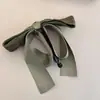 Grampo de Cabelo Laço de Tricô Simples e Elegante Estilo Coreano Versátil para o Dia a Dia Prendedor Banana para Rabo de Cavalo Alto