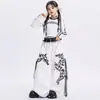 Ropa para Niñas de Danza Jazz Hip-Hop Versión Coreana Moderna Genial de Moda Ropa para Desfile de Año Nuevo Traje Genial de Jazz para Niños