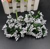 Acessórios para guirlanda DIY Contas de vidro Mini buquê de frutas vermelhas Pequenas Acessórios para caixa de doces com folha flor coração Contas Atacado