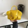Nuevo bolso de mano de nicho de dibujos animados creativos con forma de elefante transfronterizo para mujer, bolso de hombro cruzado lindo, monedero para mujer