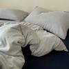 Conjunto de Veludo 2025 Amigo da Pele Forrado com Fleece Conjunto de Quatro Peças Simples Cor Pura Conjunto de Roupa de Cama de Solteiro Dormitório Estudantil Escovado