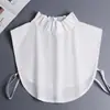 Gola Falsa Branca para Camisa de Mulher, Versátil para Combinar com Suéteres e Moletons, Gola Decorativa Multifuncional para Primavera e Outono