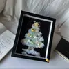 Natal Novo DIY Árvore de Natal Cascalho Porta-Retrato Pacote de Materiais Ornatos de Design Criativo para Presentes de Casais e Amigos