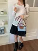 Bolso Cubo de Diseño Nicho Coreano con Parches de Lunares para Mujer 2026 Modelo Nuevo Exquisito Bolso de Hombro Cruzado para el Viaje Diario