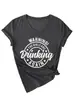 Amazon Wish Sitio Independiente Cómodo y Elegante Cuello en V para Mujer ¡Advertencia! La Camiseta de Manga Corta para Niña