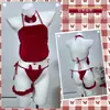Conjunto de Uniforme para Role-Play de Lingerie com Tema Floral, Pijamas e Coleção de Estilos Provocantes para Jovens Mulheres