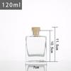 Frasco de Aromaterapia de Vidro Estilo Ins, Simples e Fresco, Vaso de Boca Pequena para Arranjo de Flores, Frasco de Fragrância de Flores Secas de Rattan, Frasco Difusor Espessado