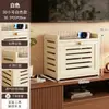 Conjunto de Suporte para Roteador WiFi Caixa de TV a Cabo Modem Óptico Caixa de Armazenamento Caixa de Baixa Tensão Gabinete de Extensão Estilo Creme Capa Feia Caixa Decorativa