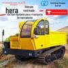 Veículo de transporte de esteiras Parthenocissus multifuncional, autodescarregável, hidráulico, para pomares, todo-terreno