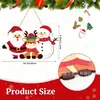 Amazon Decoración de Letrero de Puerta de Madera Navideño Fiesta Placa Festiva Letrero de Pared Artesanía Decorativa