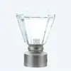Varão de cortina com cabeça de cristal, varão de cortina de alta qualidade com cabeça decorativa de cristal, modelo 2026